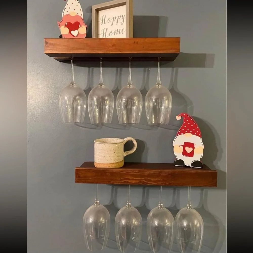 Wine Glass Shelves